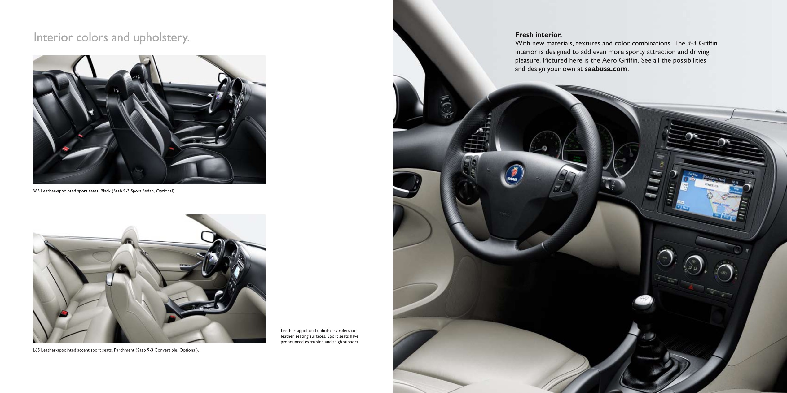 2012 SAAB 9-3 Griffin Brochure Page 4